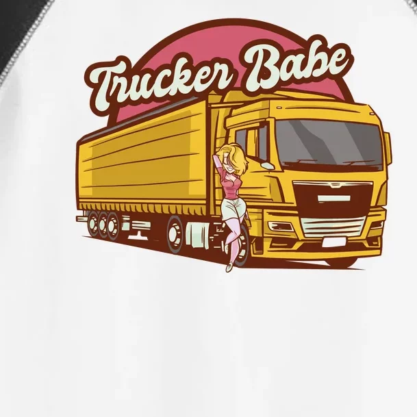 Trucker Babe Retro Toddler Fine Jersey T-Shirt