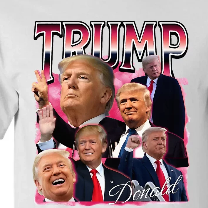 Trump Bootleg Retro 90s Trump Black Band Trump 2024 Tall T-Shirt