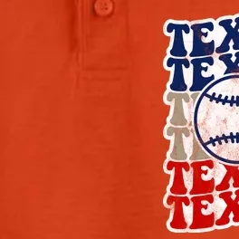 Texas Baseball Retro Sport Dry Zone Grid Performance Polo