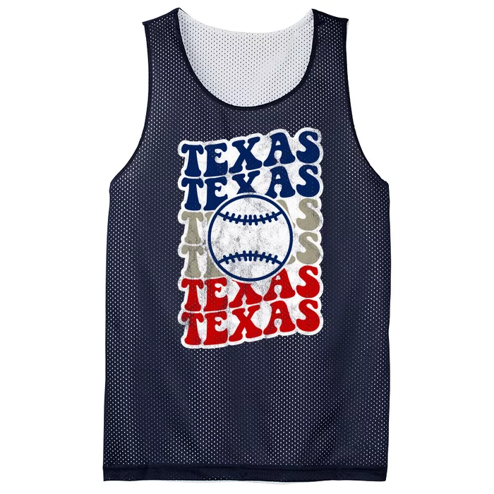 Texas Baseball Retro Sport Mesh Reversible Basketball Jersey Tank