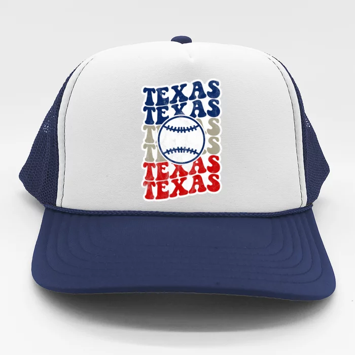 Texas Baseball Retro Sport Trucker Hat