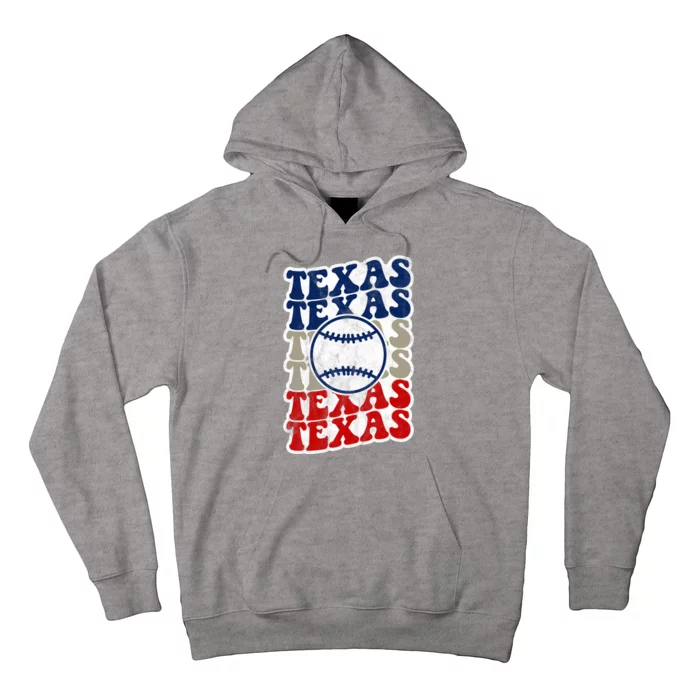 Texas Baseball Retro Sport Hoodie