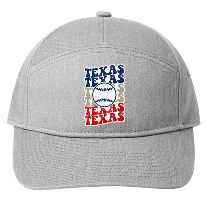 Texas Baseball Retro Sport 7-Panel Snapback Hat