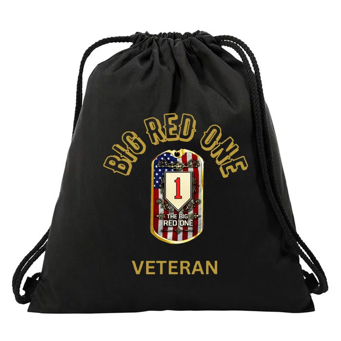 The Big Red One 1st Infantry Division Of The Us Drawstring Bag