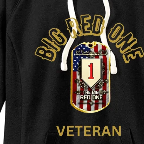 The Big Red One 1st Infantry Division Of The Us Women's Fleece Hoodie