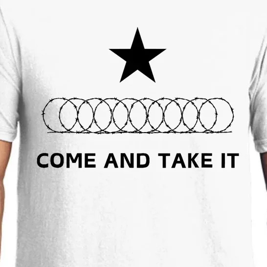 Texas Border Razorwire Come And Take It Pajama Set