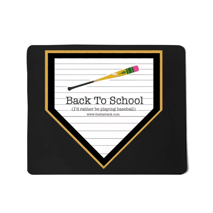 The Bat Rack Baseball Back To School Mousepad