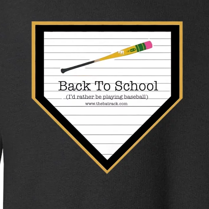 The Bat Rack Baseball Back To School Toddler Sweatshirt