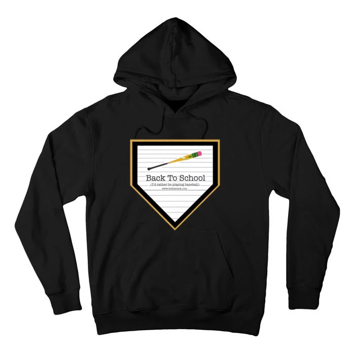 The Bat Rack Baseball Back To School Tall Hoodie