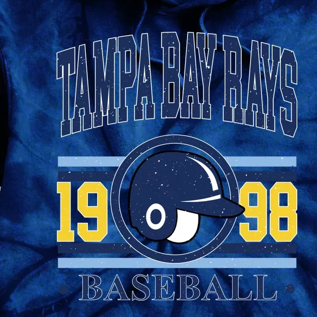 Tampa Bay Rays Baseball Team Supporter Tie Dye Hoodie