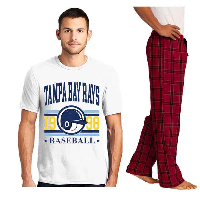 Tampa Bay Rays Baseball Team Supporter Pajama Set