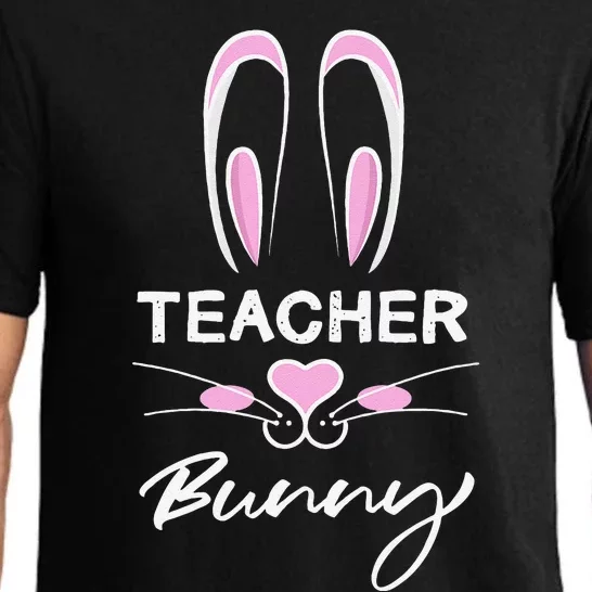 Teacher Bunny Rabbit Ears Easter School Break Pajama Set