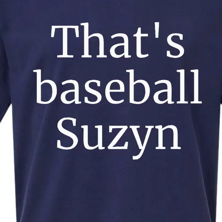 ThatS Baseball Suzyn New York Sueded Cloud Jersey T-Shirt