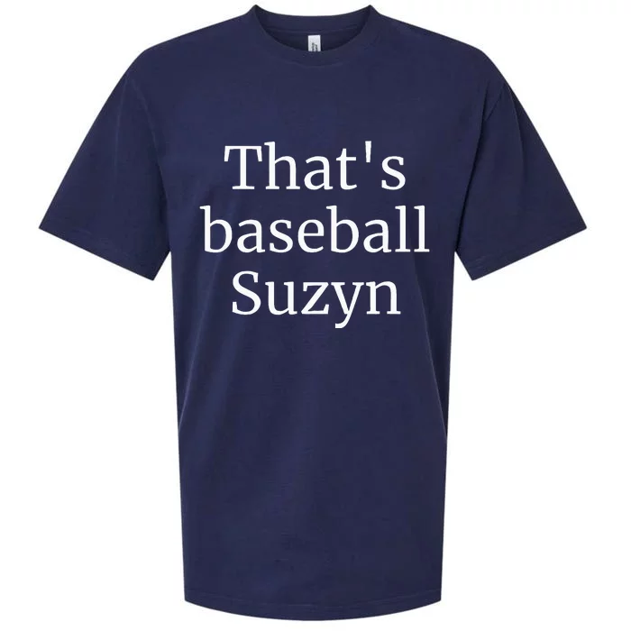 ThatS Baseball Suzyn New York Sueded Cloud Jersey T-Shirt