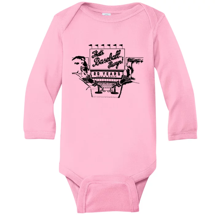 ThatS Baseball Suzyn Baby Long Sleeve Bodysuit