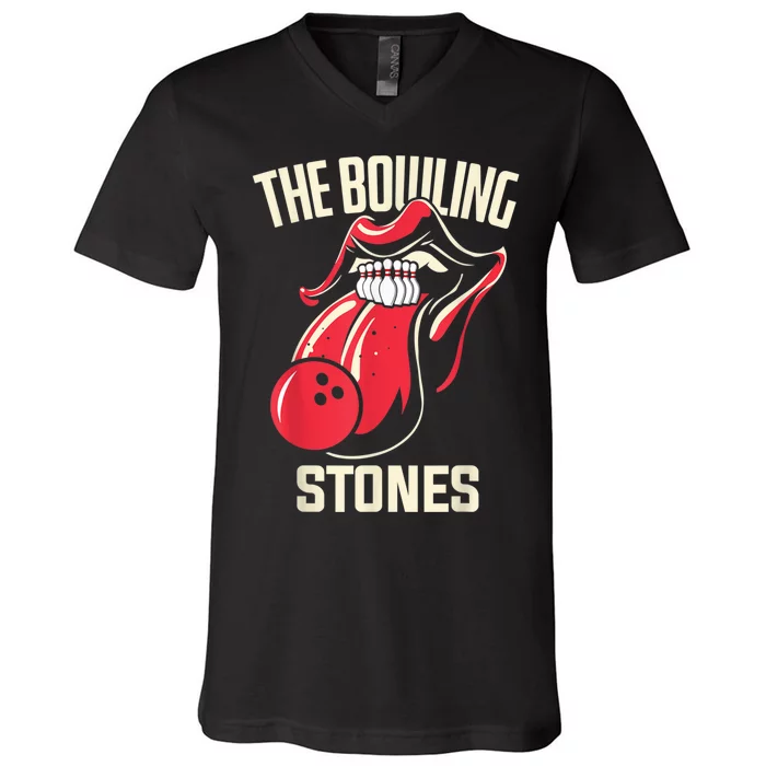 The Bowling Stones V-Neck T-Shirt