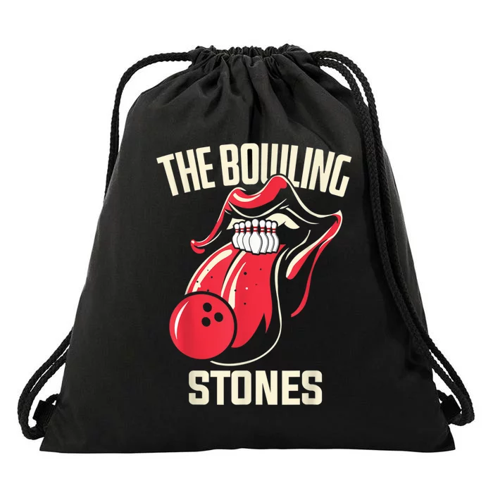 The Bowling Stones Drawstring Bag