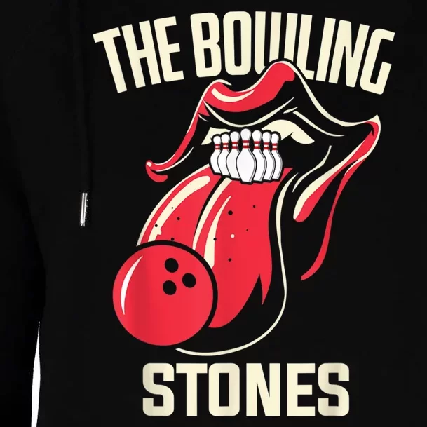 The Bowling Stones Womens Funnel Neck Pullover Hood