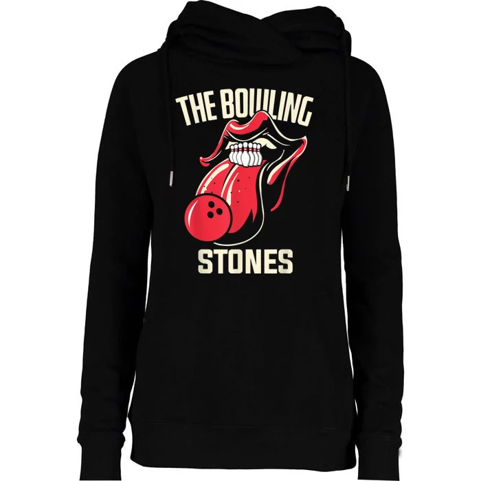 The Bowling Stones Womens Funnel Neck Pullover Hood