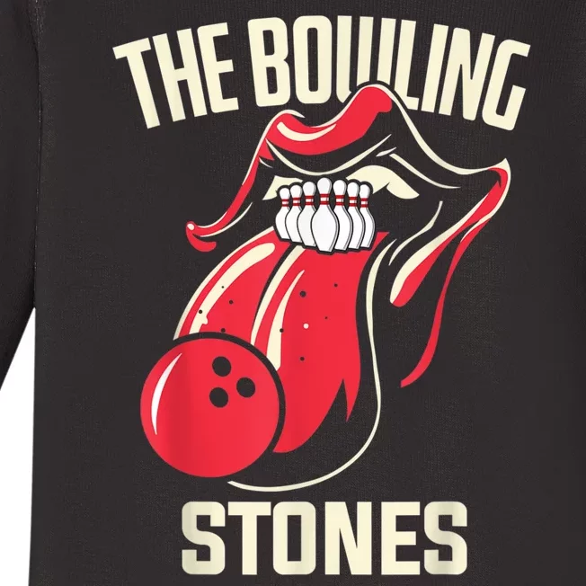 The Bowling Stones Baby Long Sleeve Bodysuit