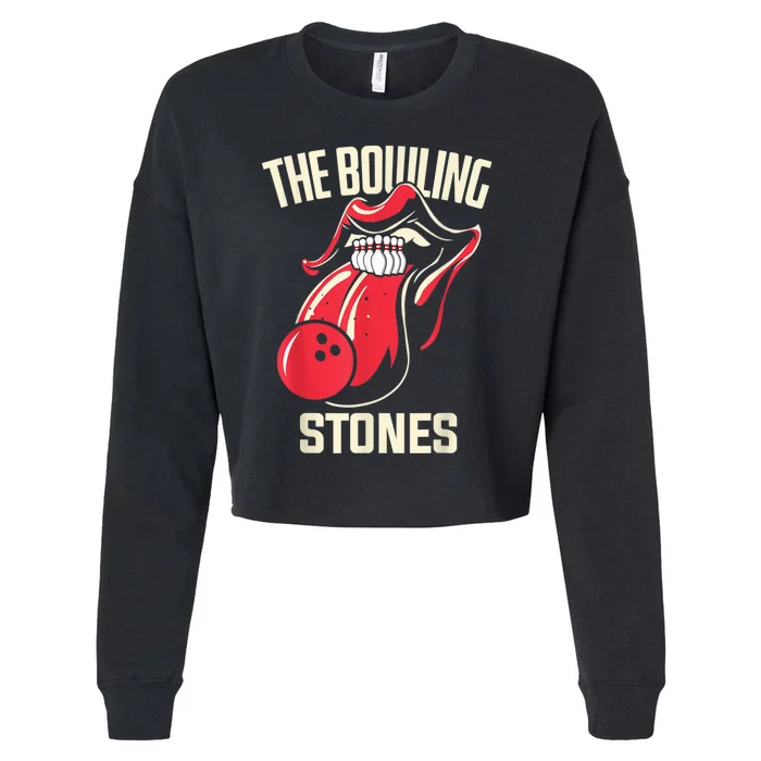 The Bowling Stones Cropped Pullover Crew