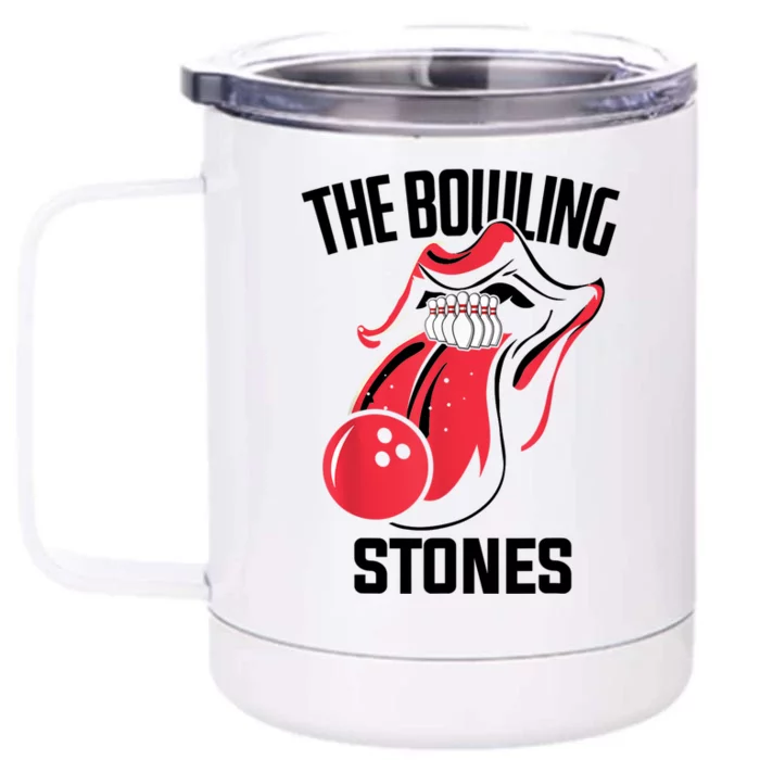 The Bowling Stones Front & Back 12oz Stainless Steel Tumbler Cup