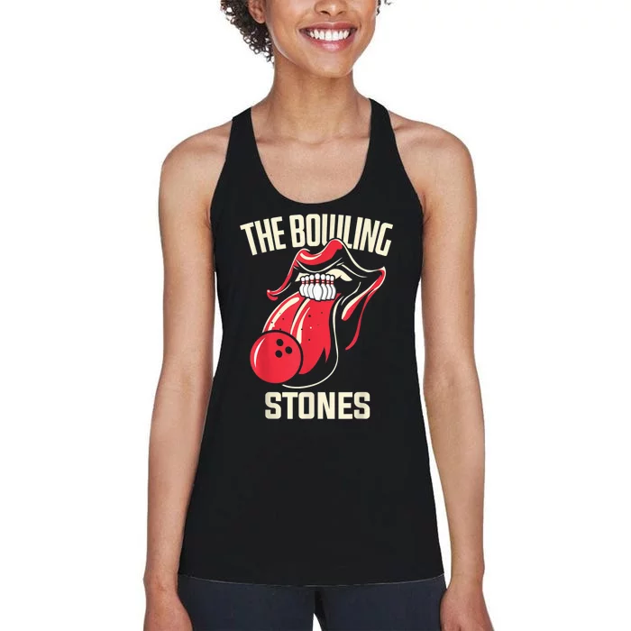 The Bowling Stones Bowling Women's Racerback Tank