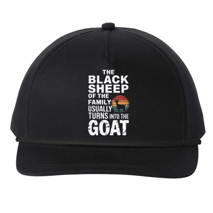 The Black S.H.E.E.P Of The Family Usually Turns Into The Goat Snapback Five-Panel Rope Hat