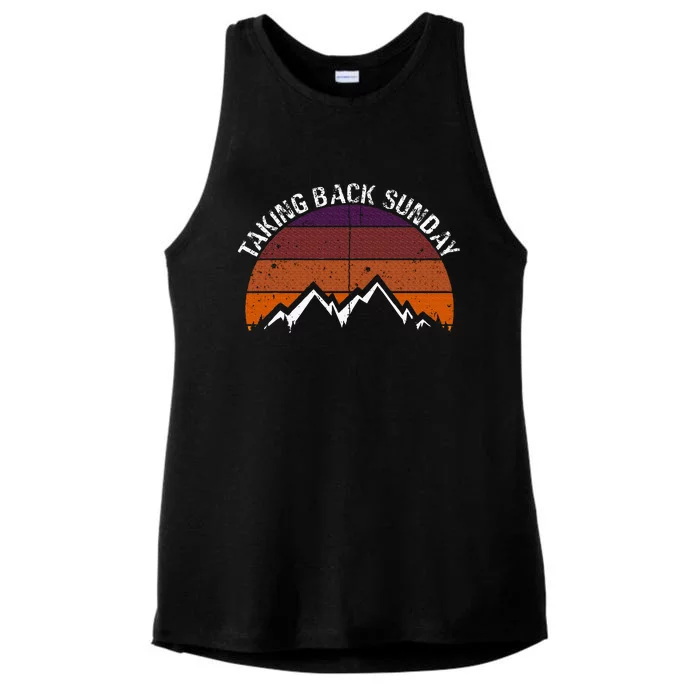 Taking Backs Sunday Ices Creams Sundaed Ladies Tri-Blend Wicking Tank