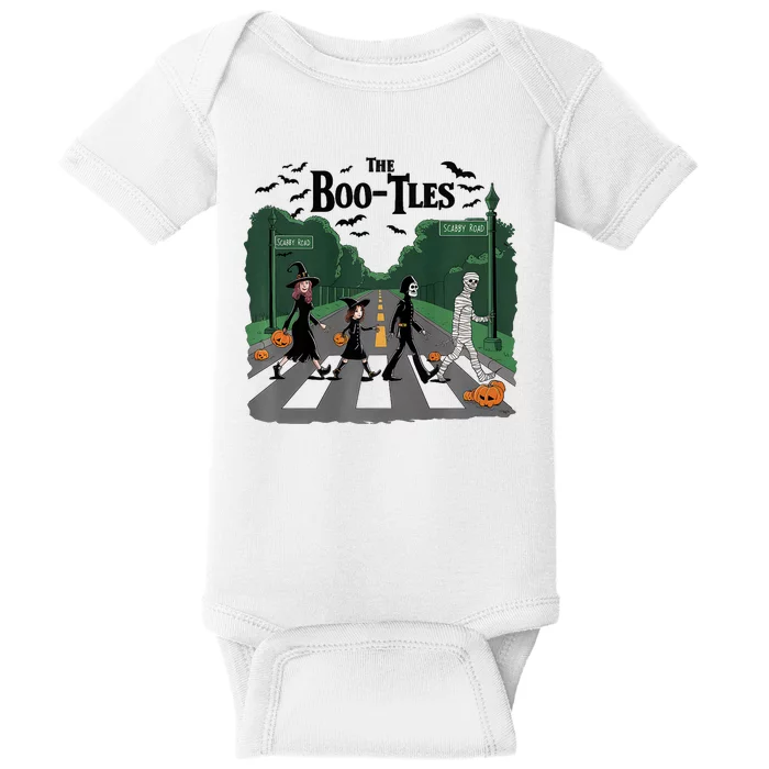 The Bootles Scabby Road Funny Halloween Baby Bodysuit