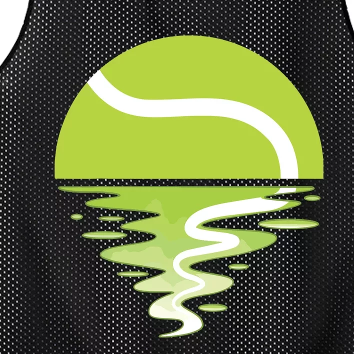 Tennis Ball Sunset Tennis Player Mesh Reversible Basketball Jersey Tank