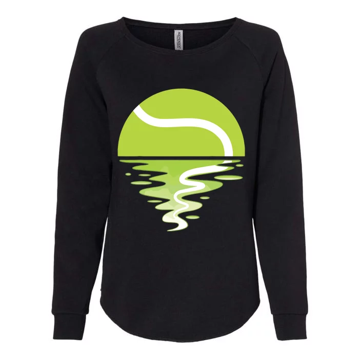 Tennis Ball Sunset Tennis Player Womens California Wash Sweatshirt