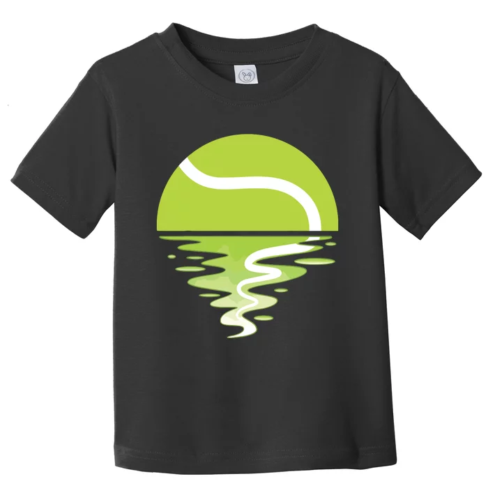 Tennis Ball Sunset Tennis Player Toddler T-Shirt