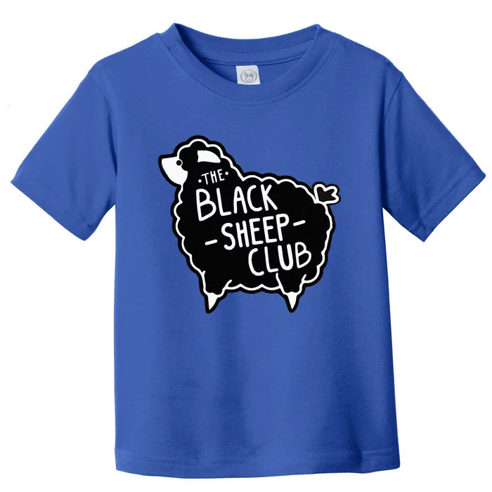 The Black S.H.E.E.P Club Squad Funny Sarcastic Toddler T-Shirt