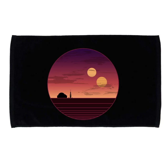 The Binary Sunset Microfiber Hand Towel