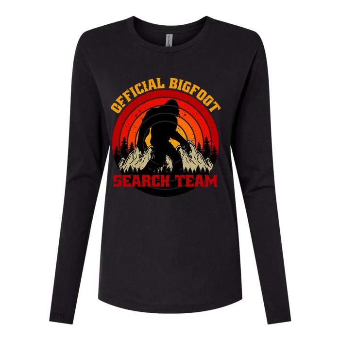 The Bigfoot Search Team Womens Cotton Relaxed Long Sleeve T-Shirt