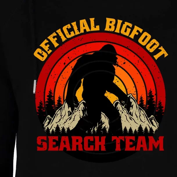 The Bigfoot Search Team Womens Funnel Neck Pullover Hood