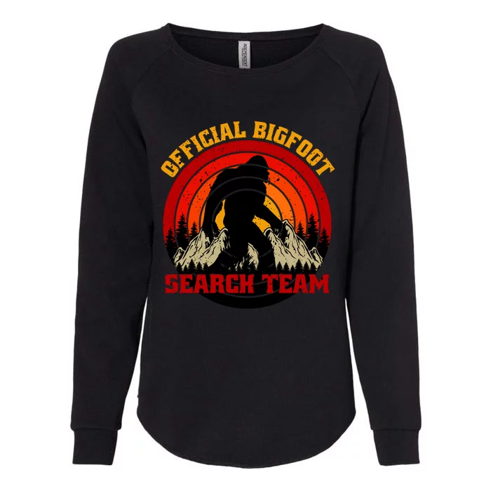 The Bigfoot Search Team Womens California Wash Sweatshirt