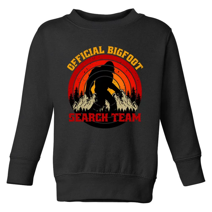 The Bigfoot Search Team Toddler Sweatshirt