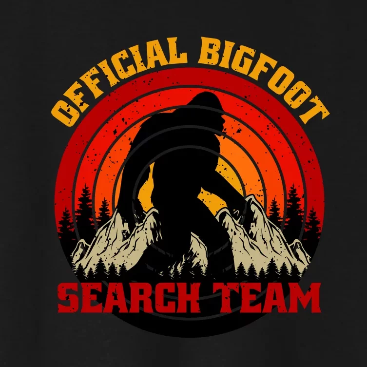 The Bigfoot Search Team Women's Crop Top Tee