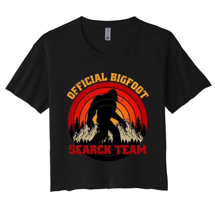 The Bigfoot Search Team Women's Crop Top Tee