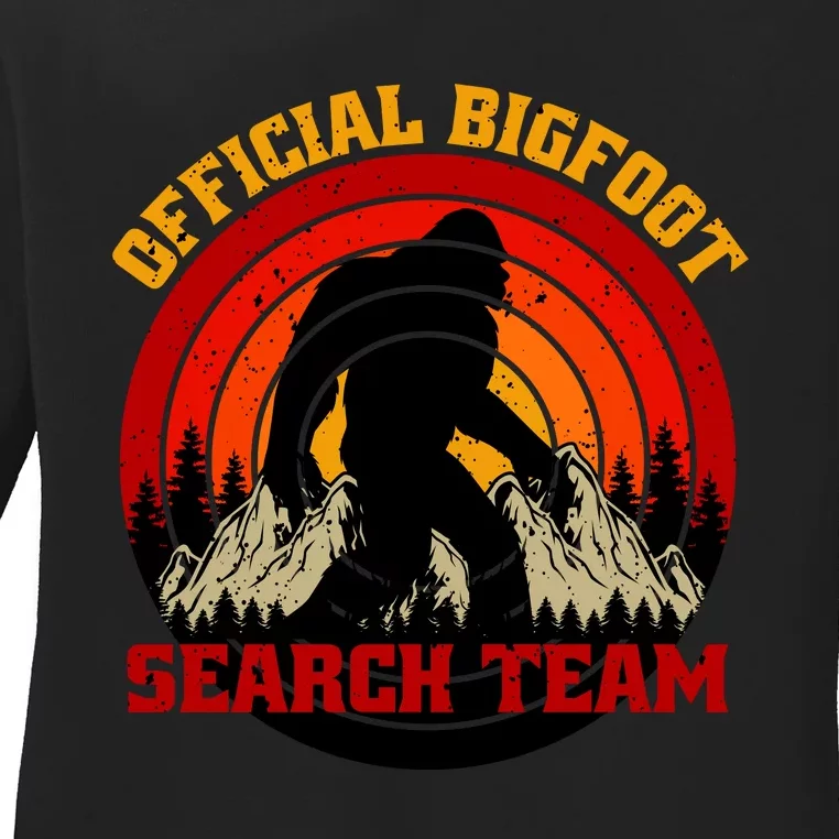 The Bigfoot Search Team Ladies Long Sleeve Shirt