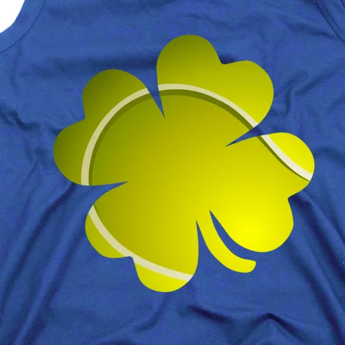 Tennis Ball Shamrock Four Leaf Clover St Patrick's Day Gift Tank Top