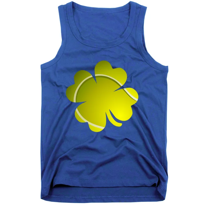 Tennis Ball Shamrock Four Leaf Clover St Patrick's Day Gift Tank Top