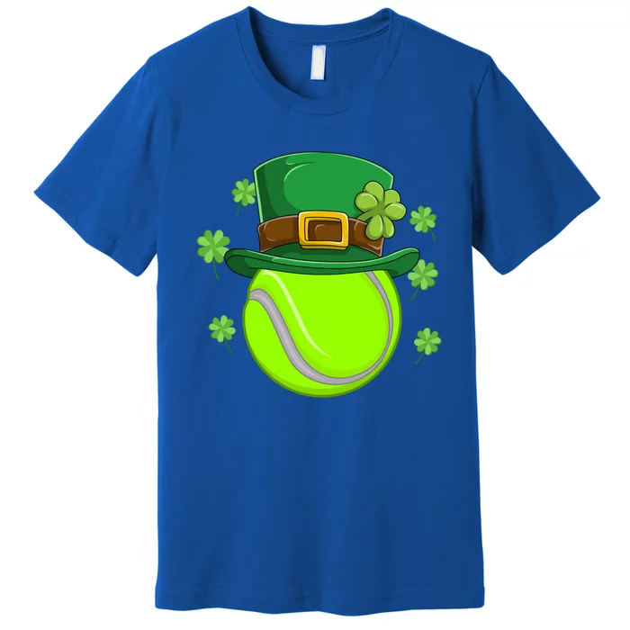 Tennis Ball St Patricks Day Ball Leprechaun Gift Premium T-Shirt