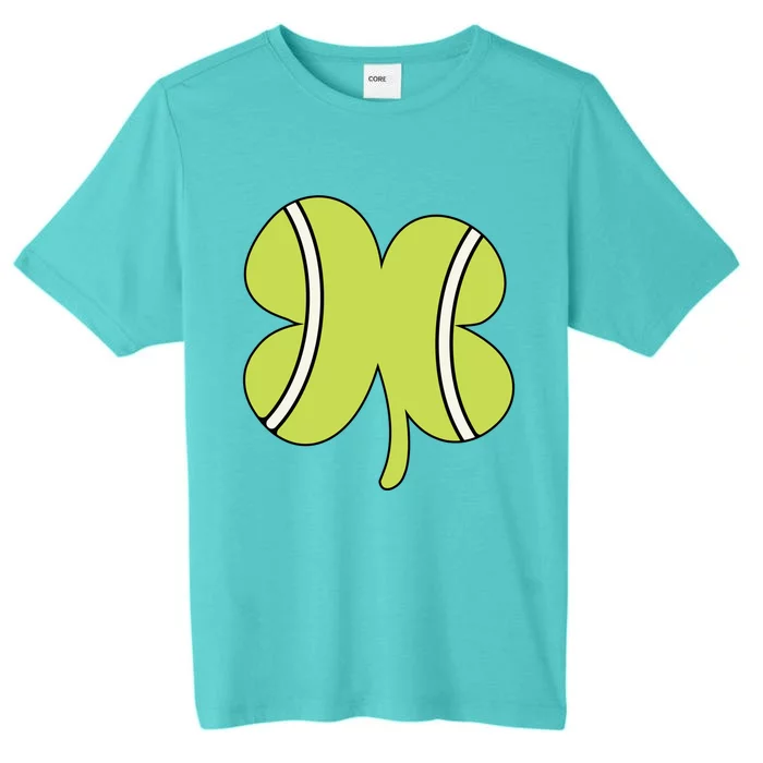 Tennis Ball St Patricks Day Shamrock Gift ChromaSoft Performance T-Shirt