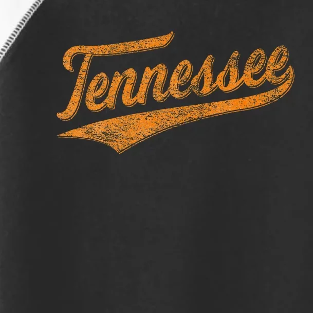 Tennessee Baseball Sports Script Cursive Flag Swoosh Toddler Fine Jersey T-Shirt