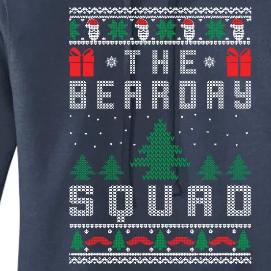 The Bearday Squad Ugly Christmas Women's Pullover Hoodie