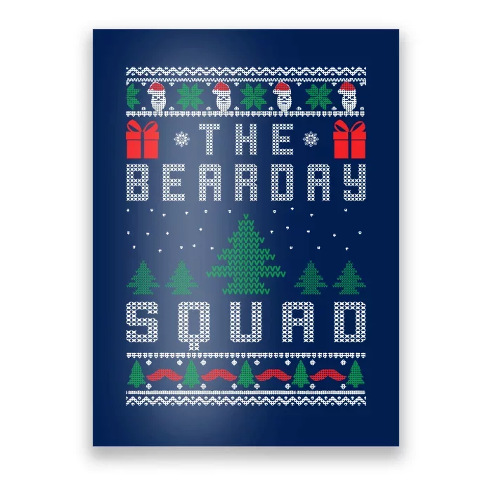 The Bearday Squad Ugly Christmas Poster