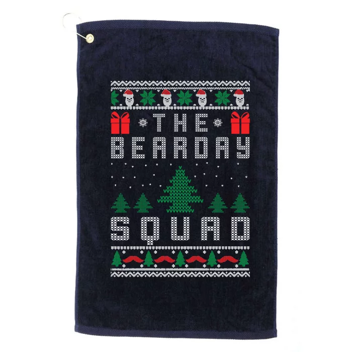 The Bearday Squad Ugly Christmas Platinum Collection Golf Towel